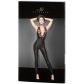 Noir Handmade Wetlook Catsuit met Kant