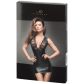 Noir Handmade Power Wetlook Jurk met Kant
