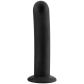 Sinful Slender Siliconen Zwarte Dildo met Zuignap Large