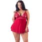 Cottelli Red Kanten Babydoll Plus Size