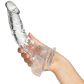 King Cock Clear - Cock with Balls Dildo 20 cm