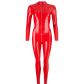 Late X Latex Catsuit met Lange Mouwen Rood