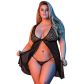 Magic Silk 'Fly Away' Babydoll Kanten Set Plus Size