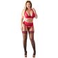 Cottelli Beha met Halve Cups Set Rood Plus Size