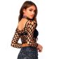 Leg Avenue Crop Top met Lange Mouwen
