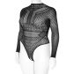 NORTIE Gry Kruisloze Bodystocking Plus Size