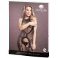 Le Desir Bodystocking met Halterhals en Luipaardprint
