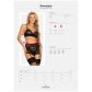 Obsessive Peonesia Zwarte Beha Set