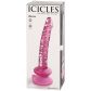 Icicles Nr. 86 Roze Glazen Dildo