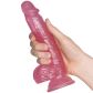 baseks Glitter Balls Dildo met Zuignap 20,5 cm