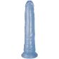 baseks Glitter Blue Dildo met Zuignap 20,5 cm