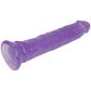 baseks Purple Glitter Dildo met Zuignap 20,5 cm