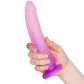baseks Gradient Glitter Dildo met Zuignap 20 cm