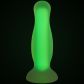 baseks Glow in the Dark Yellow Anale Dildo Medium