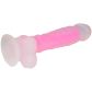 baseks Glow in the Dark Pink Dildo met Zuignap 21,5 cm