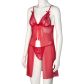NORTIE Gro Rode Kanten Babydoll Set