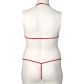 NORTIE Friia Red BH en Kruisloze G-string Set Plus Size