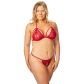 NORTIE Friia Red BH en Kruisloze G-string Set Plus Size