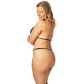 NORTIE Friia Black Triangel BH en Kruisloze  G-string Set Plus Size