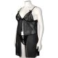 NORTIE Gro Black Kanten Babydoll Set Plus Size