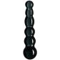 Sinful Black Groove Glazen Dildo 17 cm