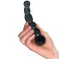 Sinful Black Groove Glazen Dildo 17 cm