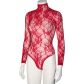 NORTIE Riga Red Kanten Kruisloze Bodystocking
