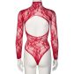 NORTIE Riga Red Kanten Kruisloze Bodystocking