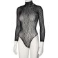 NORTIE Oda Black Leopard Kruisloze Bodystocking