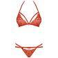 Obsessive Red Kanten String en BH Set