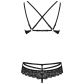 Obsessive Zwarte Kanten Bh Set