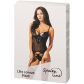 SpaLeX Line Lilis Zwarte Bodystocking met Bretels