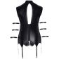 Cottelli Bondage Kruisloze Wetlook Basque Plus Size
