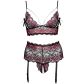 Cottelli Curve Kruisloos Rood Kanten Peek-a-Boo Bh Set Plus Size