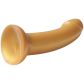 baseks Sparkling Gold Siliconen Dildo met Zuignap 18 cm