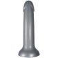 baseks Sparkling Silver Siliconen Dildo met Zuignap 18 cm