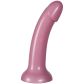 baseks Sparkling Pink Siliconen Dildo met Zuignap 18 cm