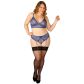 NORTIE Poppy Night Blue Bralette Set Plus Size
