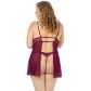 NORTIE Basil Bordeaux Babydoll Set Plus Size