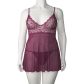 NORTIE Basil Bordeaux Babydoll Set Plus Size