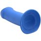 Squeeze-It Squeezable Blue Dildo met Zuignap 18,5 cm