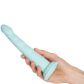Dillio Platinum Slim Seven Teal Dildo met Zuignap 21 cm