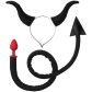 Tailz Duivelsstaart Buttplug en Hoorns Set