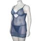 NORTIE Morning Glory Night Blue Babydoll Set Plus Size