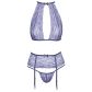 kissable Lavender Halternek BH en Jarretel Set