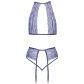 kissable Lavender Halternek BH en Jarretel Set