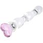 baseks Heart Beaded Glazen Dildo