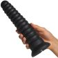 Hismith Black KlicLok Geribbelde Toren Dildo 