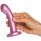baseks Shiny Pink G-Spot Dildo met Zuignap 13,9 cm