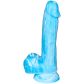 baseks Glow in the Dark Blue Sky Realistische Dildo 20,5 cm